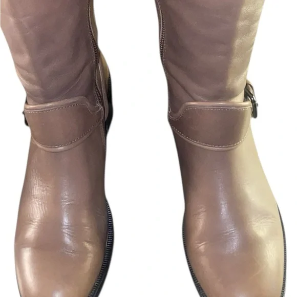 Coach Cecilia leather knee-high riding boots size 7.5 B equestrian - Picture 11 of 16